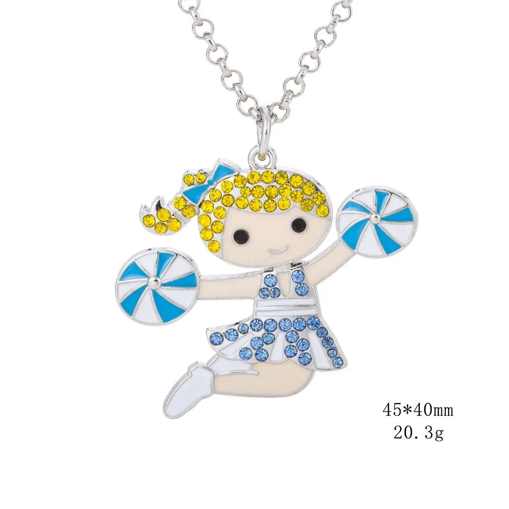 Fishhook милый подарок девушки Чирлидера эмалированная подвеска ожерелье с