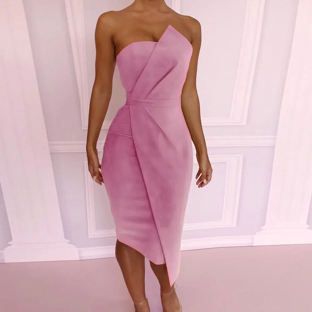 PK SAGACE, сексуальное женское платье, Vestidos, модное, с открытыми плечами, вечерние, богемное, женское, спереди, асимметричное, для праздника, для вечеринки, женское, Новинка - Цвет: PK