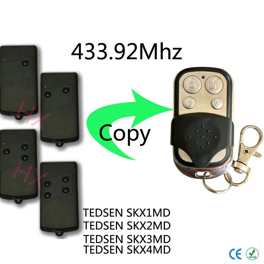 Копия TEDSEN SKX1LC SKX2LC SKX3LC SKX4LC дистанционного Управление гаражный дверной ворот Fob 433 92