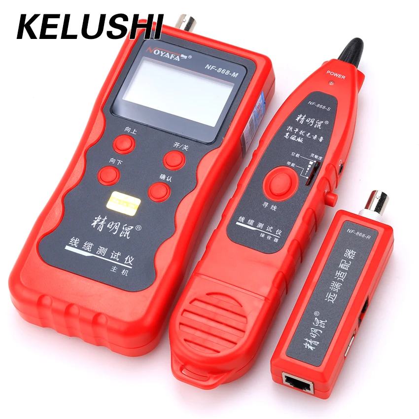 KELUSHI NF 868 RJ11 RJ45 диагностический сигнал BNC USB металлический провод трекер сетевые