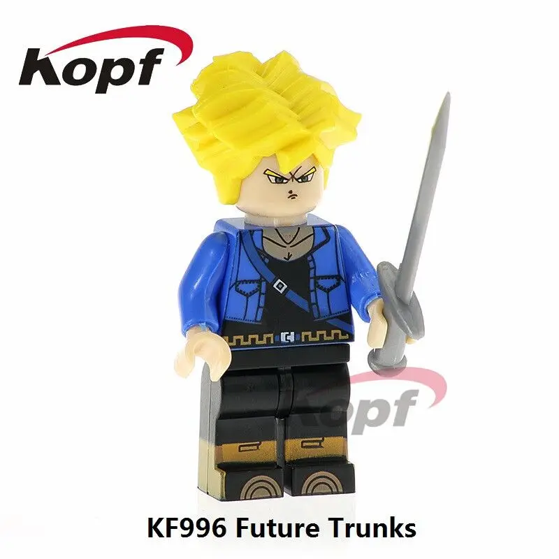 KF996 Without Box Один Супер Герои движущиеся фигурки Dragon Ball Z обычный синий Krilin купюр Вермут будущее Мужские Шорты для купания Золотой фреиза строительные блоки - Цвет: KF996 Without Box