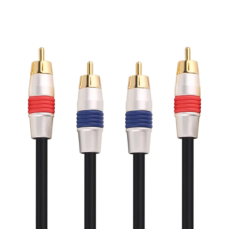 RCA Кабель адаптер позолоченный штекер аудио видео кабель для ПК DVD миксер лампа