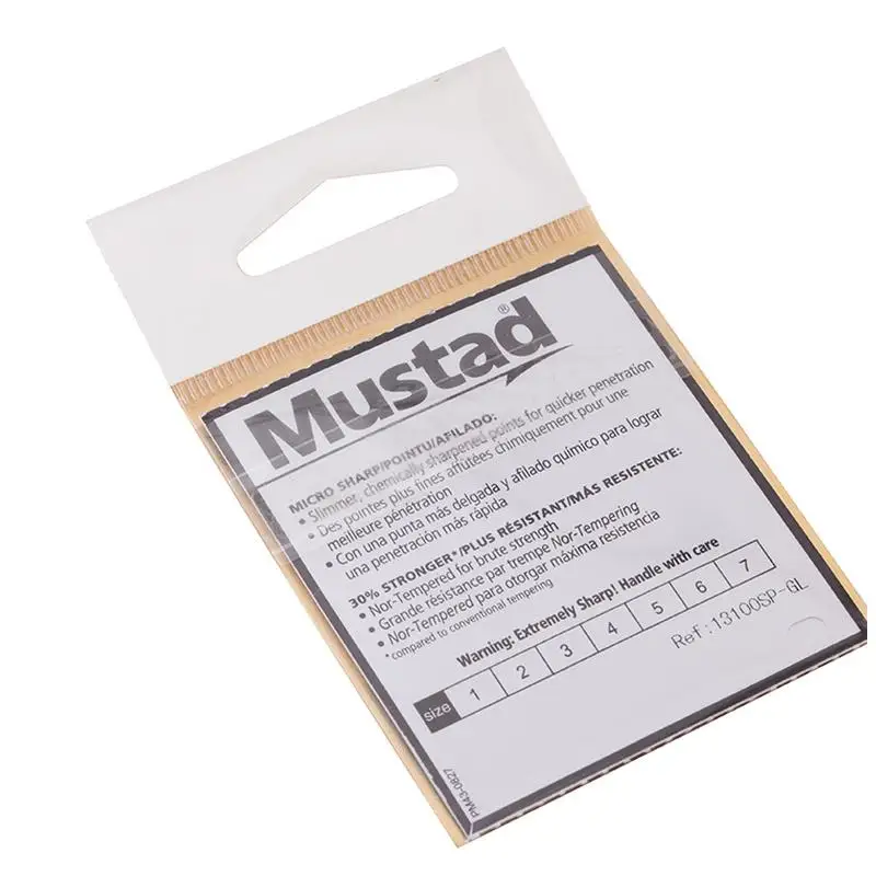 5 упаковок/партия рыболовный крючок Mustad 13100 из высокоуглеродистой стали|barbed
