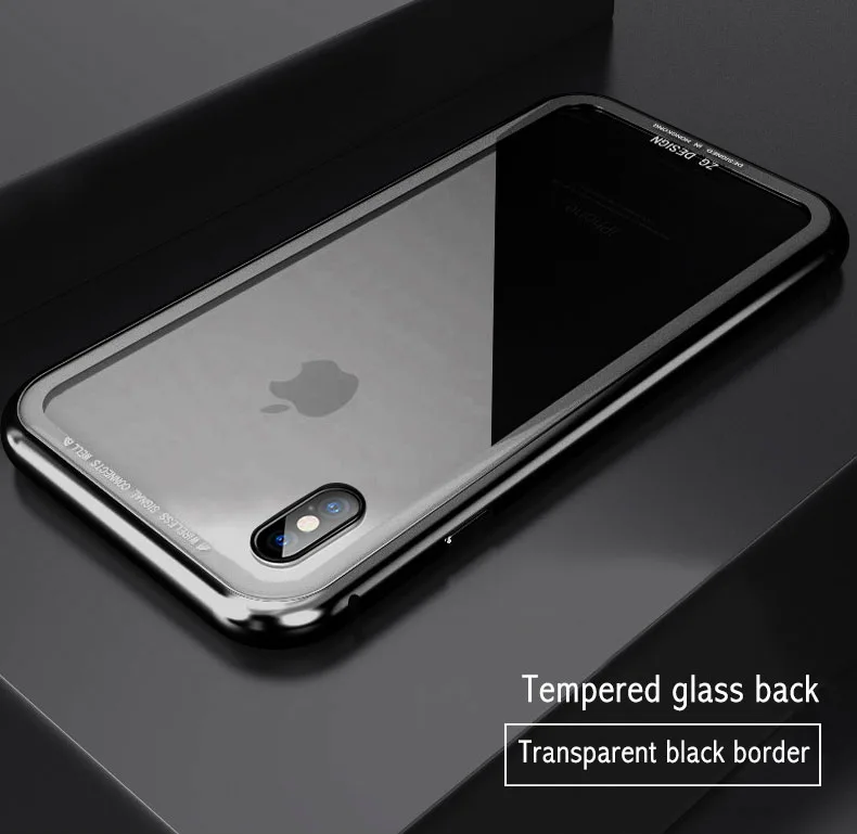 360 Полный Чехол магнитный металлический чехол для iPhone 11 Pro XS MAX XR X защитный чехол с закаленным стеклом для iPhone 7 8 6 6S Plus Coque