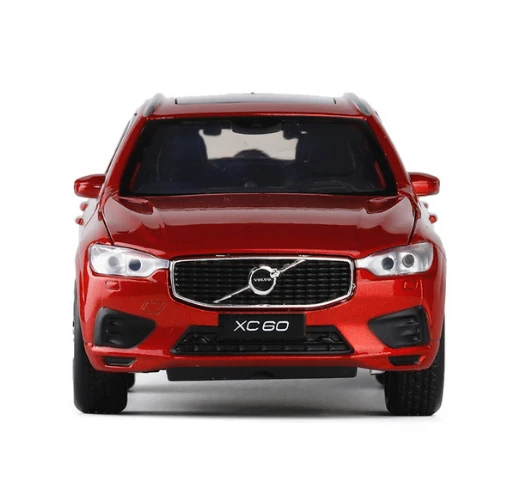 Красный 1:32 VOLVO Все новые XC60 SUV внедорожный автомобильный Металлический Игрушечный Автомобиль со звуком светильник вытяните назад автомобиль для детей игрушки - Цвет: Красный