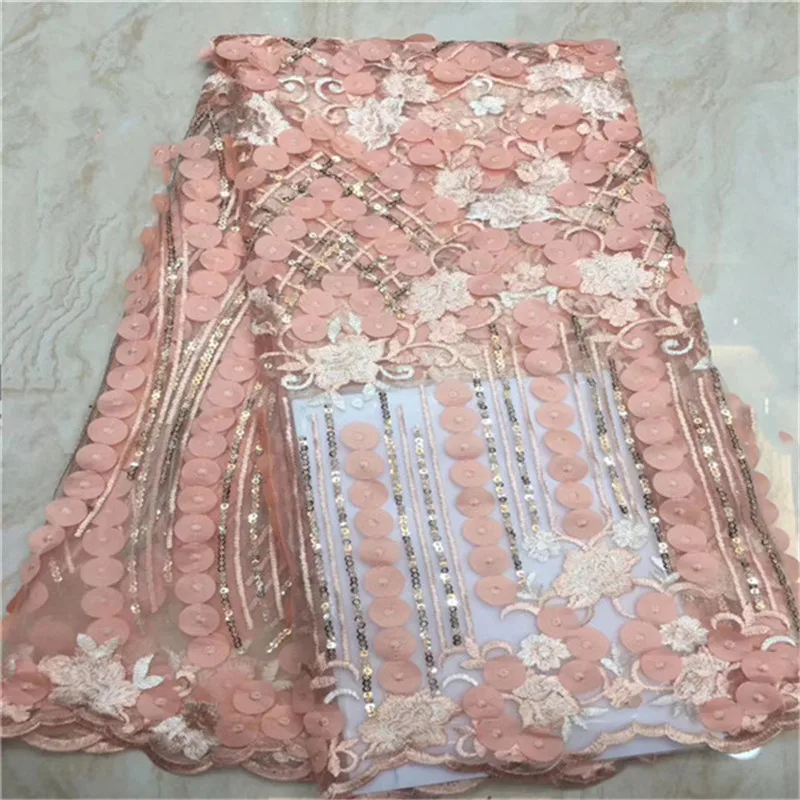 Высокое качество нигерийская кружевная ткань 2019 новейший африканский тюль с 3D