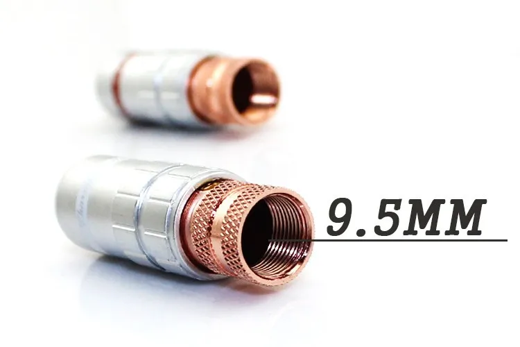 4 шт. новые YYAUDIO 8016 красные медные RCA вилки, сигнальные головки для аудио кабеля