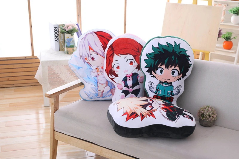 Аниме My Hero Academy Boku No izku Katsuki Todoroki мягкая плюшевая игрушка кукла мягкая подушка Милая