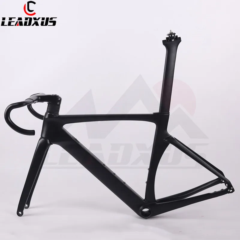 matte LEADXUS новейший дисковый карбоновый каркас аэрокарбонат рама для гоночного велосипеда карбоновая рама для шоссейного велосипеда 45/47/49/52/54/56/58 см - Цвет: matte