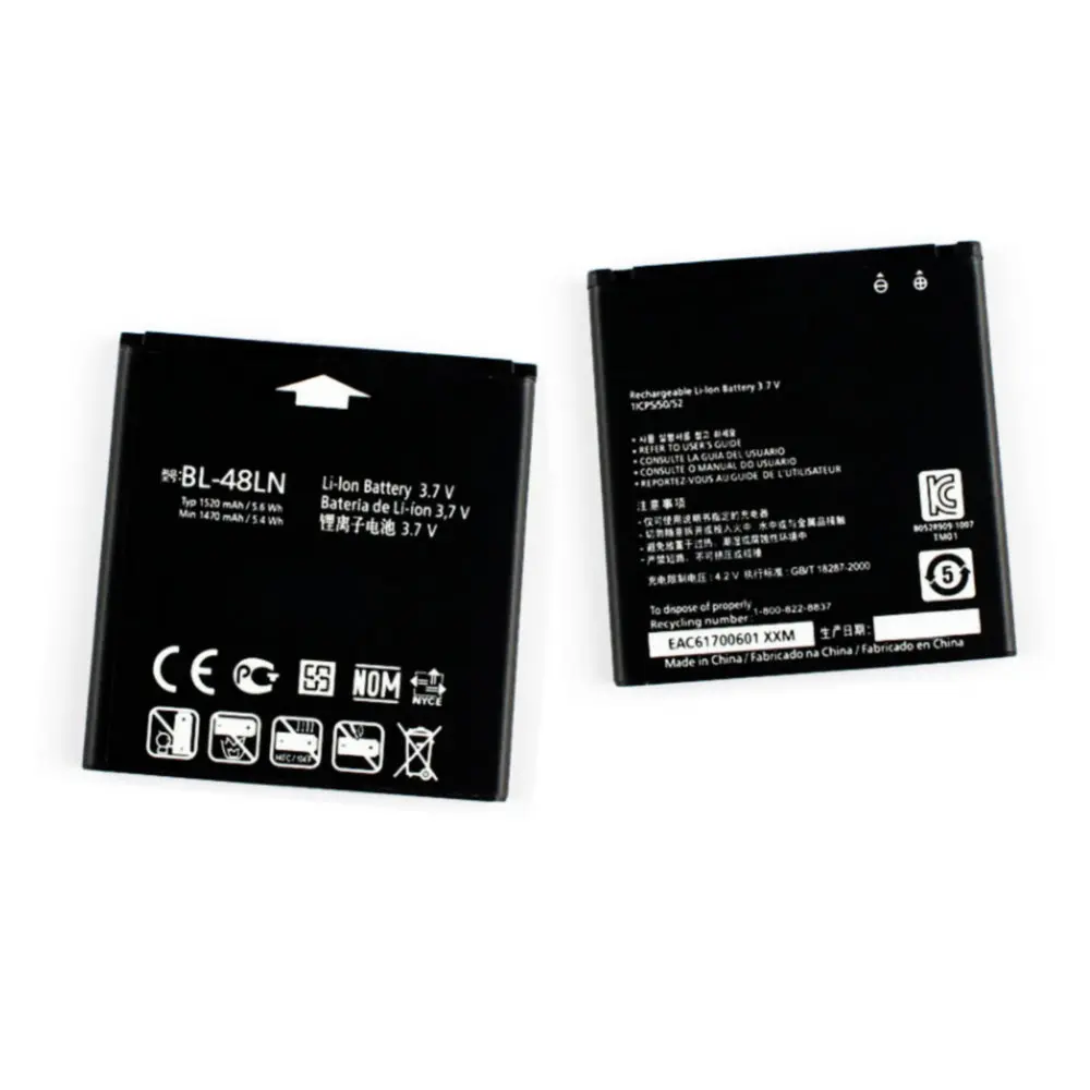 Высокое качество Замена батареи 1520mAh BL-48LN для LG Optimus 3D MAX P720 P725 Elite LS696 myTouch Q C800 SU870