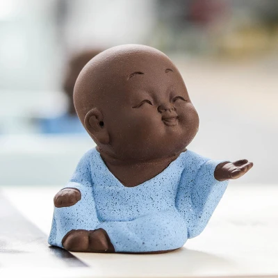 6 стилей Милые 3D Смеющийся Будда монах Силиконовые формы ручной работы статуя Будды плесень смолы глина 3D Будда свечи мыло изготовление плесень