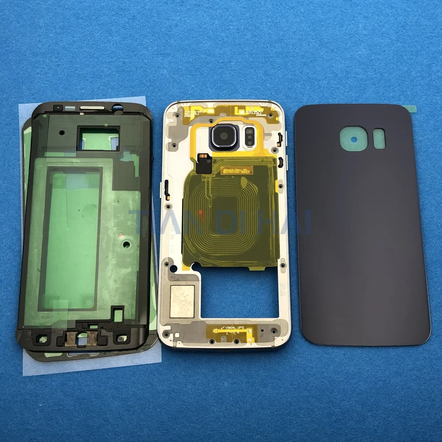 Чехол с полным покрытием корпуса S6Edge ЖК-панель средняя рамка дверь аккумулятора +