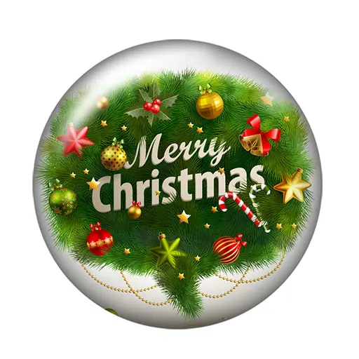 L Merry Christmas Elk 10 шт. смешанный 12 мм/16 мм/18 мм/25 мм круглый стеклянный кабошон demo плоский задний вывод ZB0434 - Цвет: L