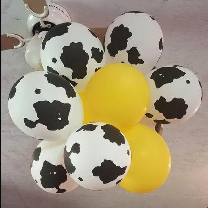 

50pcs/lot 12inch Cow printed balloon latex balloon globos Party decoration Birthday