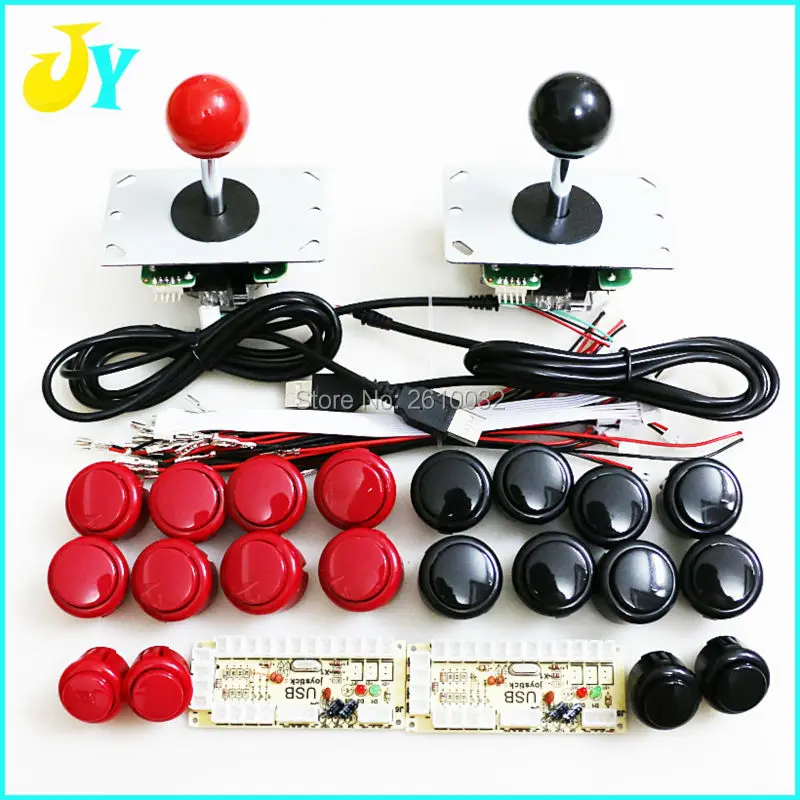 Аркадный маме DIY набор для 2 игроков ПК в аркаду joystck кнопочный интерфейс USB игрока