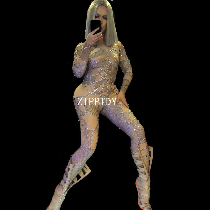 Женский эластичный комбинезон облегающие леггинсы с камнями и вырезами |