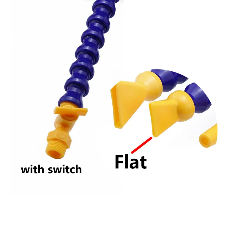 Flat with switch 5 шт./лот, 30 Вт, 40 см охлаждающая трубка/водяного охлаждения трубы гравировальный станок инструмент Хладагент масло Пластик трубы туфли на плоской подошве с круглым носком, для регулировки насадка - Цвет: Flat with switch