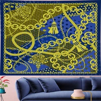 gn papaya nordic style classical pattern tapestry vintage style pattern tapestries retro chain wall hanging home decor