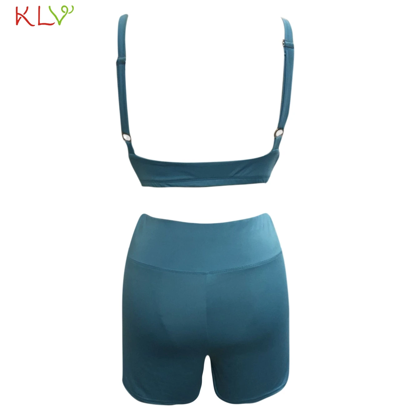 

Womens Two Piece Set Tracksuit Casual Sportwear Solid Running Fitness Jogging Top And Pants Leggings Sports Summer Clothes 19May