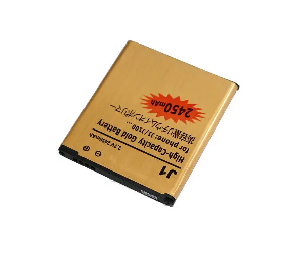 Ciszean 2x2450 мА/ч EB BJ100CBE золото замена батарея + зарядное устройство с ЖК дисплеем для