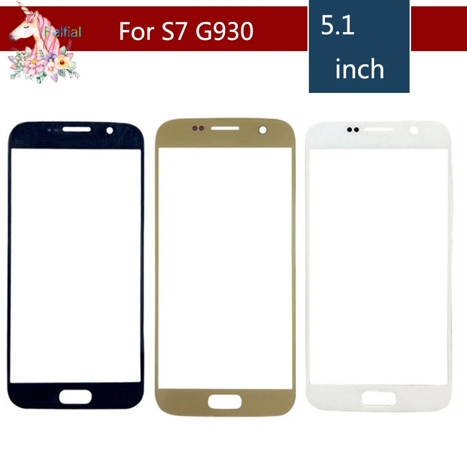 Передняя внешняя стеклянная линза для Samsung Galaxy S7 G930 G930F G930A замена панели