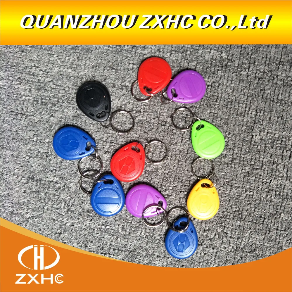 (100PCS/LOT) EM4305 125khz Programmable RFID Smart Tags Rewritable Keys Number2 Keyfobs | Безопасность и защита