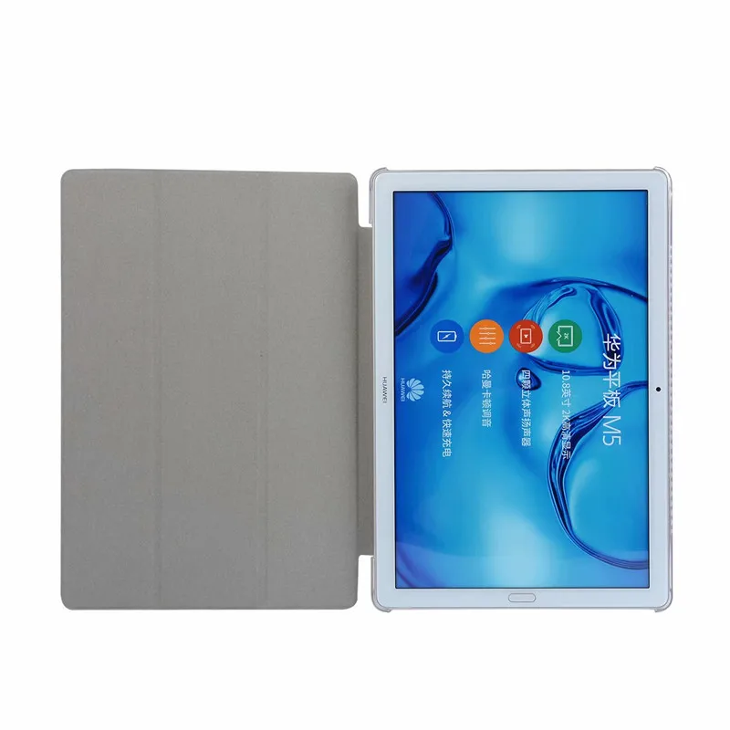 Тонкий прозрачный чехол из искусственной кожи для Huawei MediaPad M5 10 8/M5 Pro с магнитной