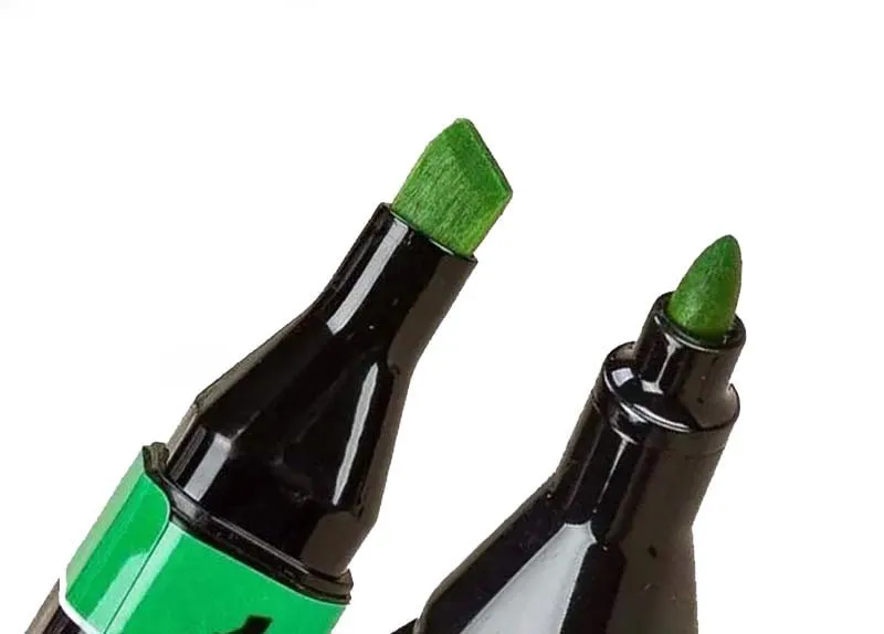 Знай 12 шт Эскиз Маркер Набор на спиртовой основе двойной наконечник Манга Арт