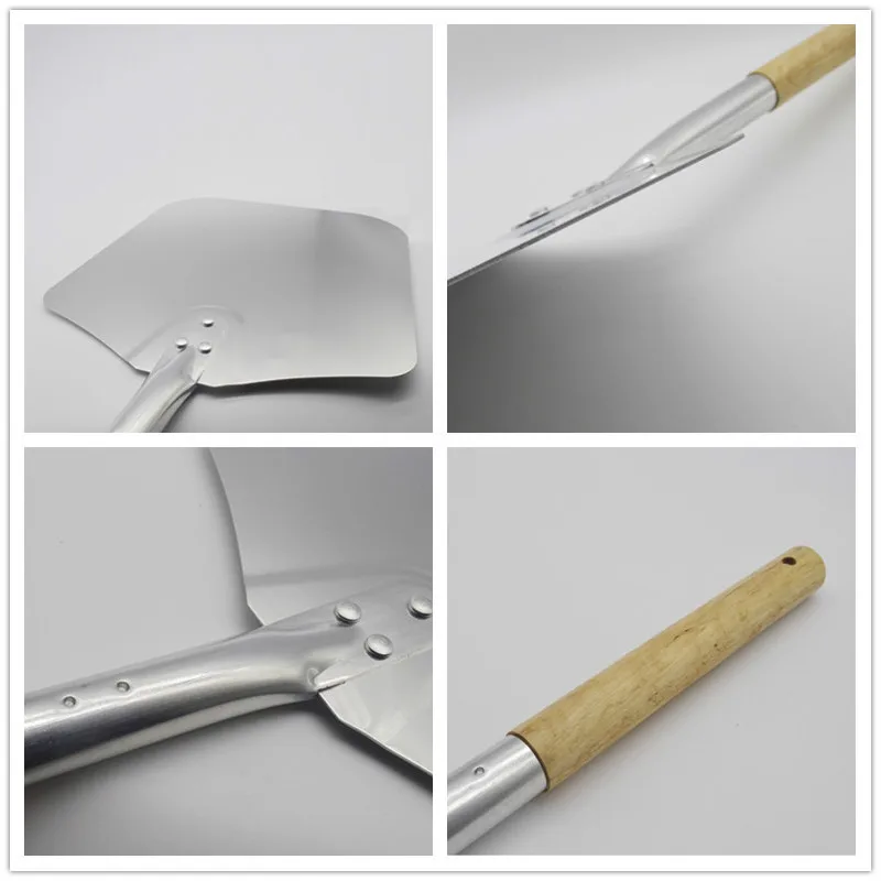 

Baking Tools Aluminum Pizza Peel Shovel with Wooden Handle Western kitchen cake dessert kitchen tools Lifter Tool Pizza Shovel