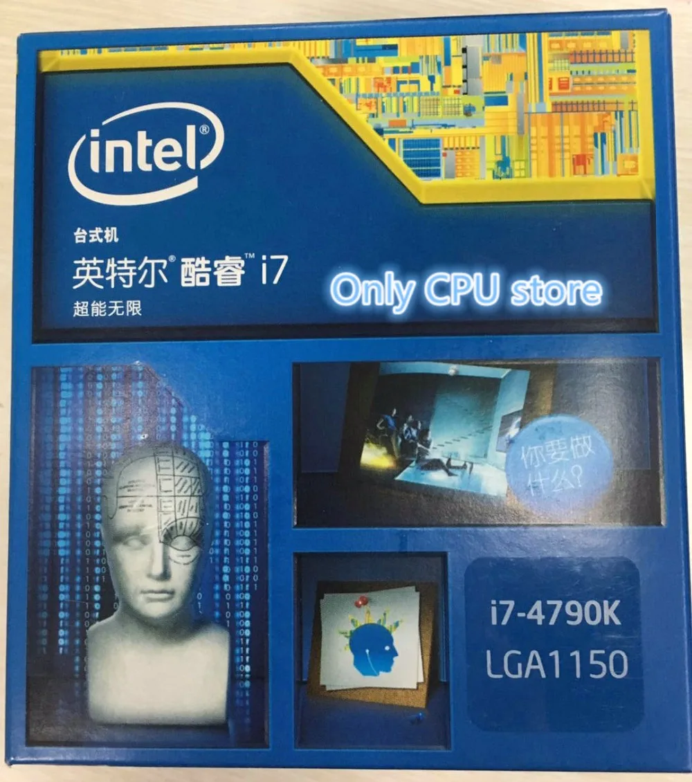 Новый и оригинальный четырехъядерный процессор Intel i7 4790K 1150 гарантия качества на