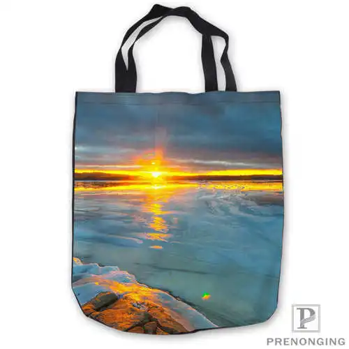 Пользовательские холщовые морские горизонтальные Ручные Сумки хозяйственная