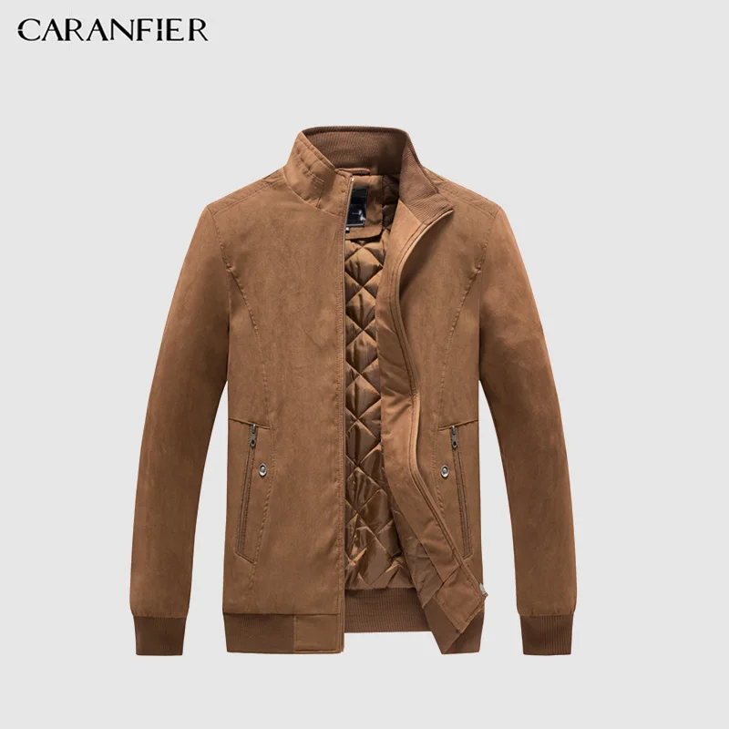 Кожаная куртка CARANFIER, верхняя одежда для мужчин, искусственная кожа, винтажная мужская кожаная замшевая куртка Casaco Jaqueta Moto Casaco Masculino Plus 2XL-5XL