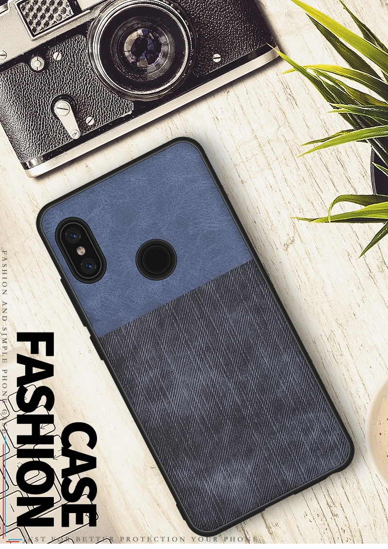 Чехол для Xiaomi Redmi Note 5 роскошный тканевый чехол из искусственной кожи и