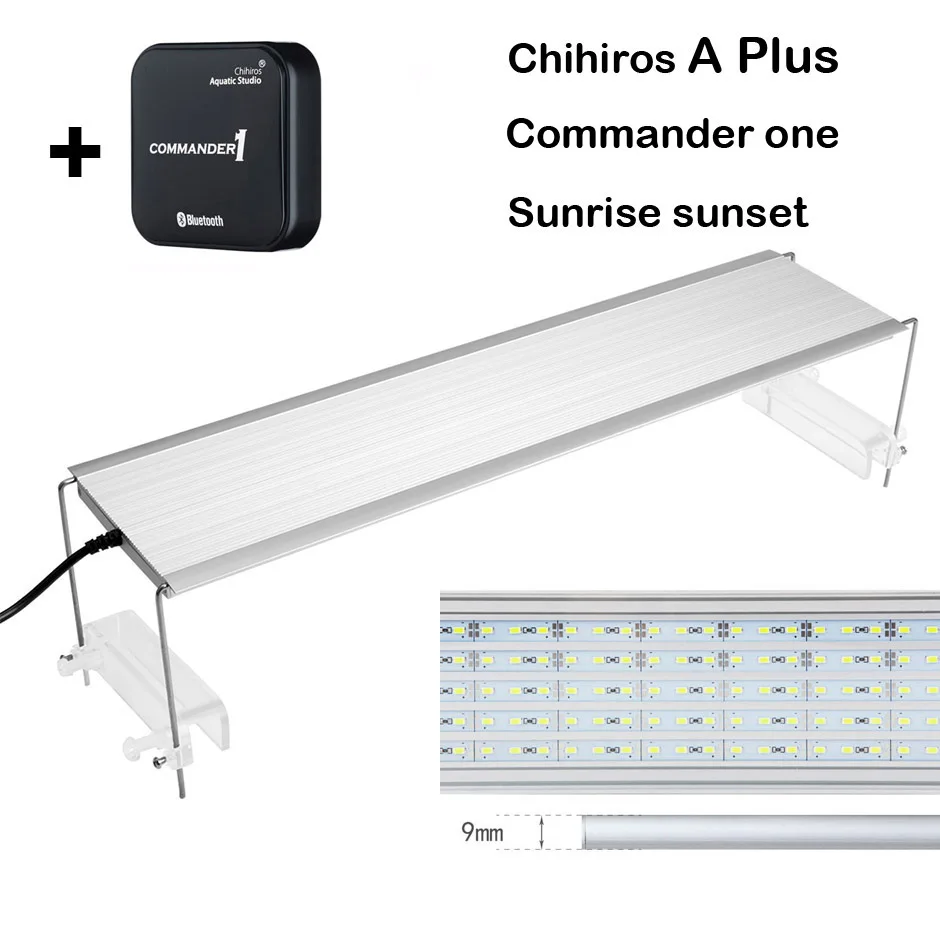 Chihiros водяная Светодиодная лампа для роста растений Chihiros A plus серия Commander 1 sunrise sunset таймер водяное растение для аквариума