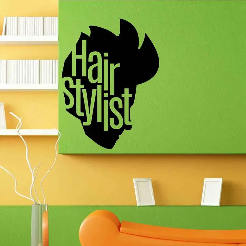 Man Barber Shop Sticker Name Chop Bread Decal Haircut Shavers Posters Vinyl Wall Art Decals Decor Windows Decoration Mural | Дом и сад