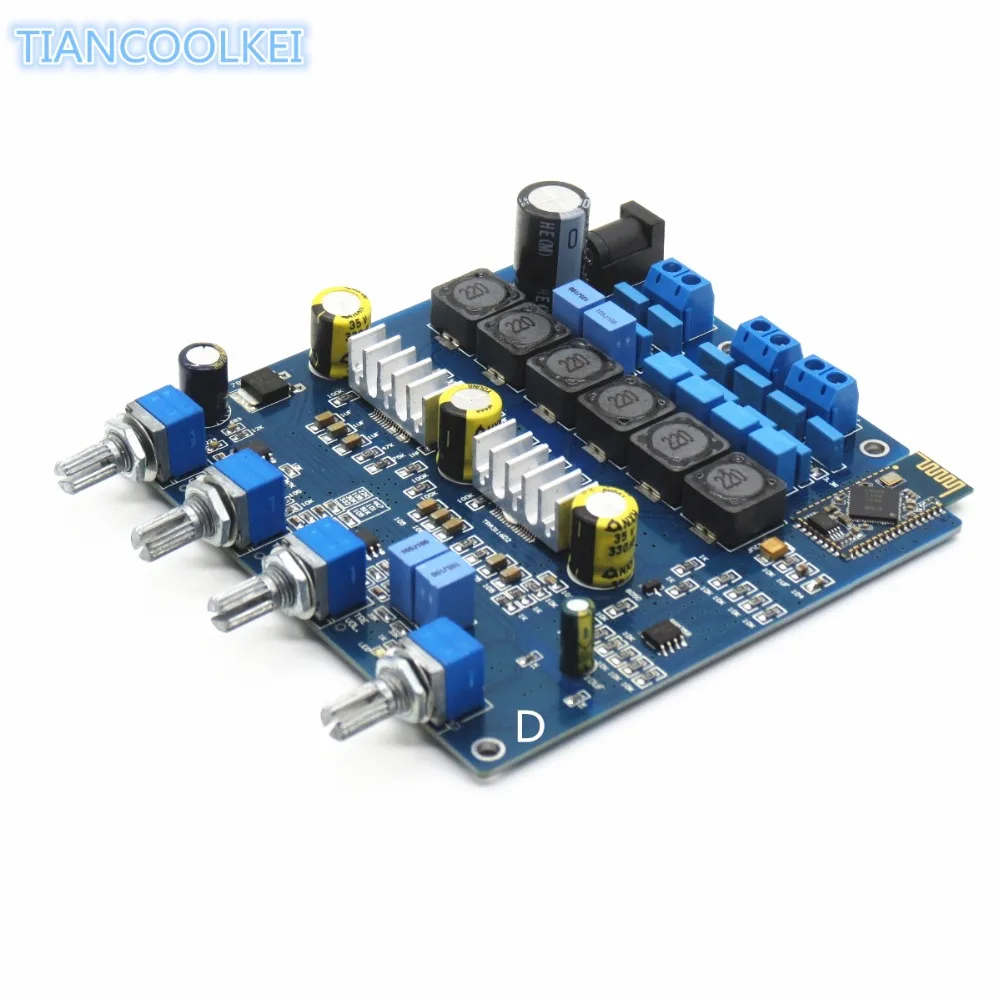 

Новый рисунок DC12-24V TPA3116D2 2,1 50 Вт + 50 Вт 100 Вт сабвуфер Bluetooth Плата усилителя мощности Bluetooth автомобильный усилитель