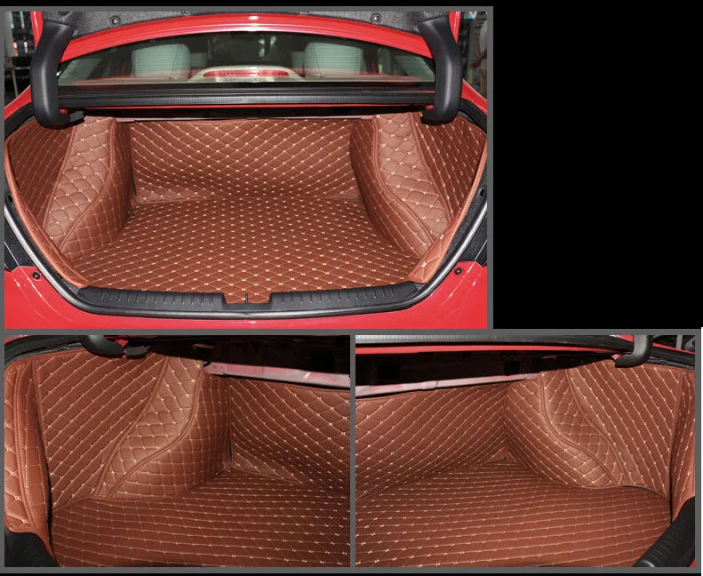 Аксессуары для стайлинга автомобиля коврик из волоконной кожи багажника honda civic