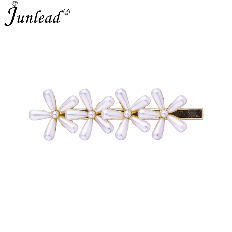 Fashion Korean Pearl Beads Hair Long Flower Headwear Hairpins Barrette Elegant ornament Hairgrip For Women Jewelry Accessories | Украшения