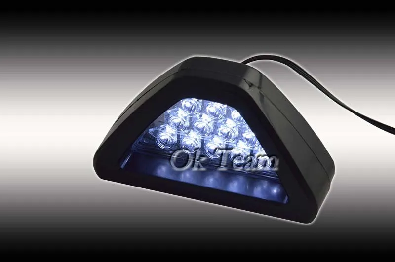 Универсальный F1 стиль DRL красный 12 LED задний стоп сигнал, противотуманный сигнал, габаритный фонарь, для автомобиля, для мотоцикла, внешние огни