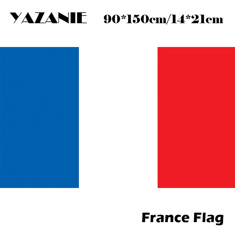 YAZANIE 90x150 см изготовленный на заказ Французский флаг баннер со страной
