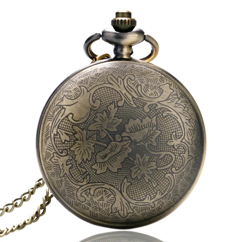 

Fashion Vintage Elegant Ceramics Flowers Antique Quartz Pocket Watches Necklace Pendant Clock Men Women Gift relogio de bolso