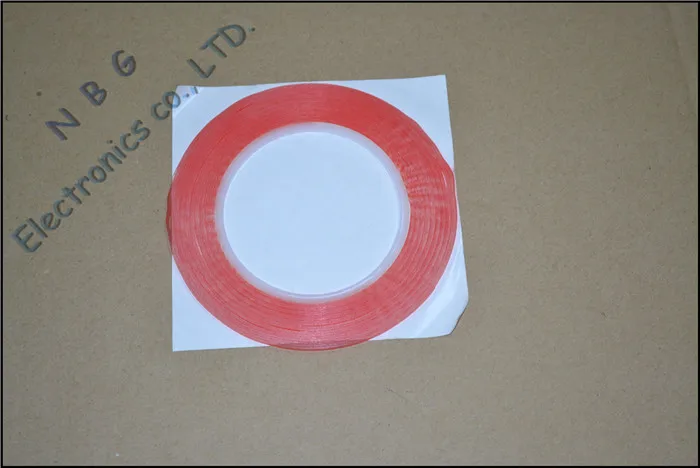 100 шт./лот DHL красный 3 м 2 мм двусторонняя клейкая лента для iphone сенсорного