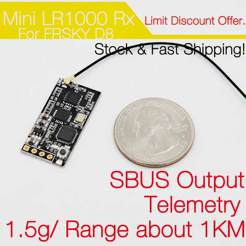 Mini LR1000 Совместимость с FRSKY D8 телеметрией SBUS fro system|frsky receiver|frsky telemetryfrsky sbus |