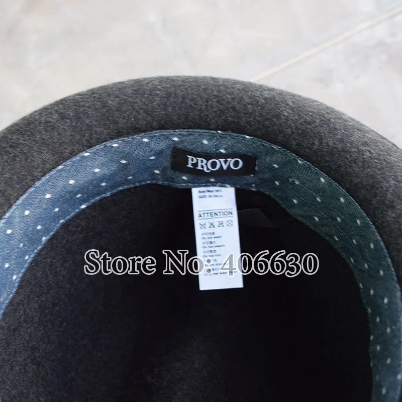 Winter 59cm Big Headsize Black Mens Wool Felt Fedora Hats Chapeu Masculino Panama Trilby Free Shipping PWFE036