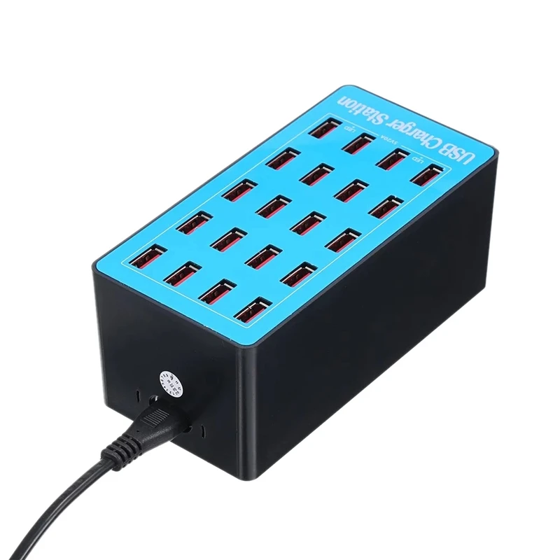 100 Вт Usb умное зарядное устройство 20 портов концентратор Быстрая зарядка станция