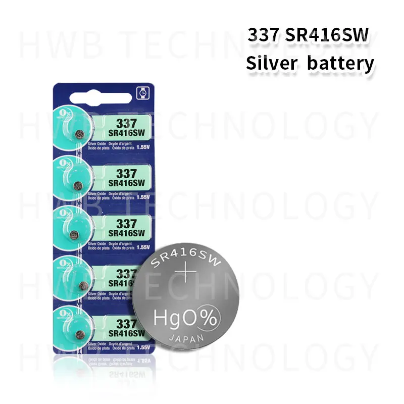 100 шт./лот Новый долговечный 337 SR416SW 623 D337 V337 SP337 батарейный блок для часов Сделано в