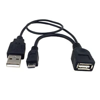 cysm micro usb host otg cable with usb power for s2 i9100 s3 i9300 i9500 n5100 n7100 u2 165 bk