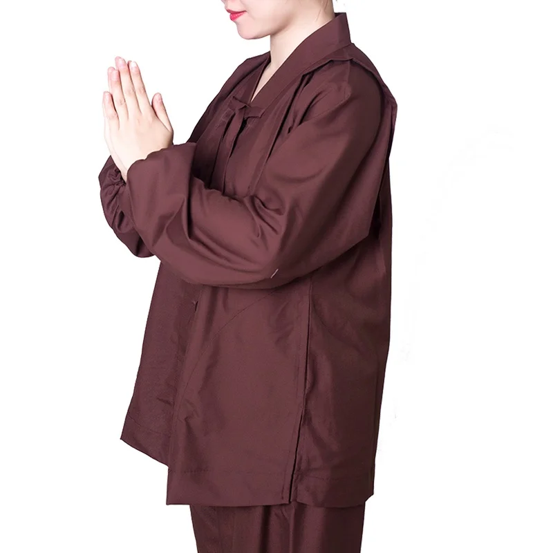 Женская униформа одеяния буддийских монахов shaolin буддистская одежда женская