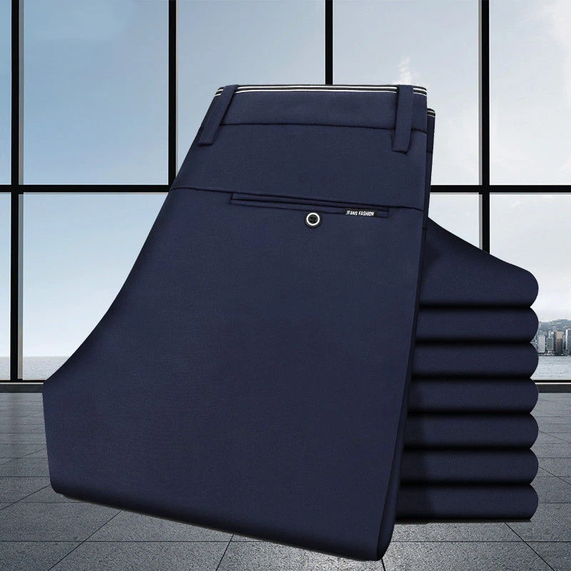 Мужские брюки стрейч деловые повседневные на весну и осень |