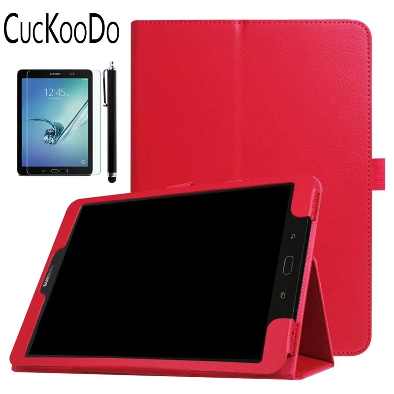 Red.3in1 CucKooDo для Galaxy Tab S3 9,7 '', тонкий складной чехол для samsung Galaxy Tab S3 9,7 дюймов SM-T820/T825 версия планшета - Цвет: Red.3in1